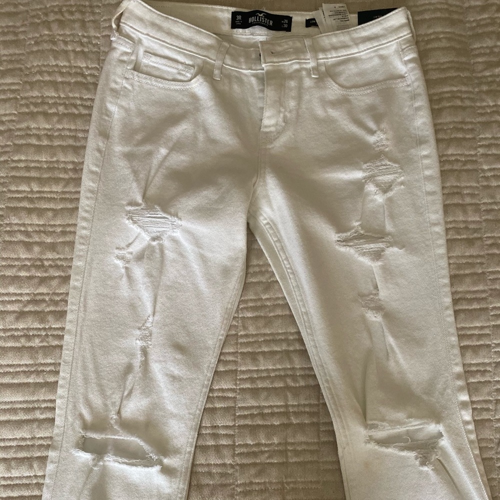 White Hollister jeans
